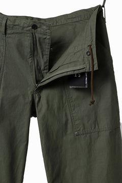 画像をギャラリービューアに読み込む, Y's WIDE STRAIGHT PANTS WORKER-DETAIL / BACK SATIN VULCANIZATION COTTON (KHAKI)