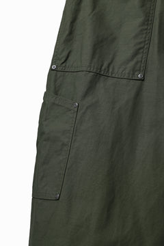 画像をギャラリービューアに読み込む, Y&#39;s WIDE STRAIGHT PANTS WORKER-DETAIL / BACK SATIN VULCANIZATION COTTON (KHAKI)