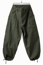 画像をギャラリービューアに読み込む, Y's WIDE STRAIGHT PANTS WORKER-DETAIL / BACK SATIN VULCANIZATION COTTON (KHAKI)
