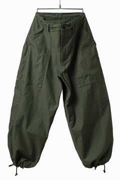 画像をギャラリービューアに読み込む, Y's WIDE STRAIGHT PANTS WORKER-DETAIL / BACK SATIN VULCANIZATION COTTON (KHAKI)
