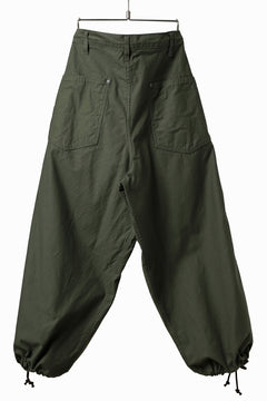 画像をギャラリービューアに読み込む, Y's WIDE STRAIGHT PANTS WORKER-DETAIL / BACK SATIN VULCANIZATION COTTON (KHAKI)