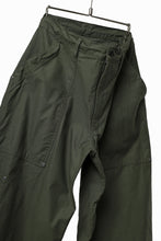 画像をギャラリービューアに読み込む, Y's WIDE STRAIGHT PANTS WORKER-DETAIL / BACK SATIN VULCANIZATION COTTON (KHAKI)