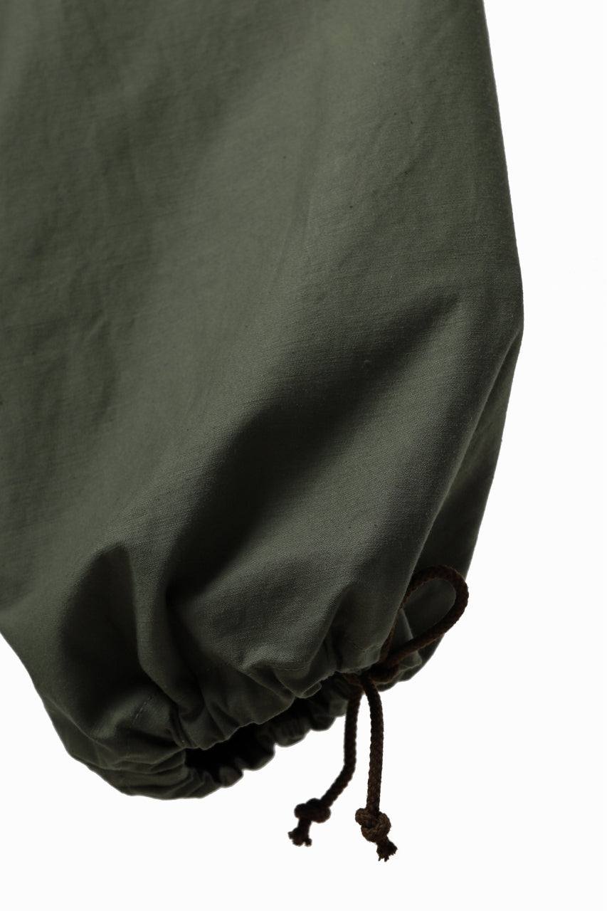 画像をギャラリービューアに読み込む, Y's WIDE STRAIGHT PANTS WORKER-DETAIL / BACK SATIN VULCANIZATION COTTON (KHAKI)