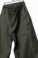 画像をギャラリービューアに読み込む, Y's WIDE STRAIGHT PANTS WORKER-DETAIL / BACK SATIN VULCANIZATION COTTON (KHAKI)
