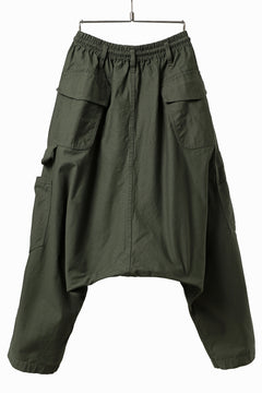 Load image into Gallery viewer, Y's MULTI POCKETS SAROUEL PANTS / BACK SATIN VULCANIZATION COTTON (KHAKI)