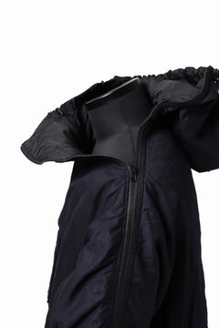 Load image into Gallery viewer, Y's BANG ON! No.117 REVERSIBLE COTTON DENIM & NYLON TWILL HOODED BLOUSON (NAVY) ※