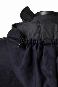 Load image into Gallery viewer, Y's BANG ON! No.117 REVERSIBLE COTTON DENIM & NYLON TWILL HOODED BLOUSON (NAVY) ※
