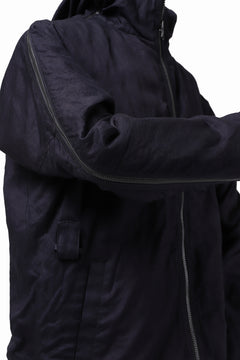 Load image into Gallery viewer, Y's BANG ON! No.117 REVERSIBLE COTTON DENIM & NYLON TWILL HOODED BLOUSON (NAVY) ※