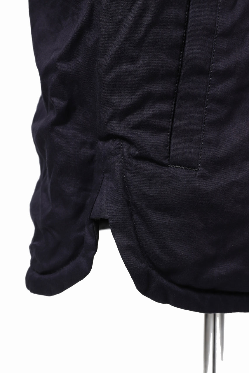 Load image into Gallery viewer, Y's BANG ON! No.117 REVERSIBLE COTTON DENIM & NYLON TWILL HOODED BLOUSON (NAVY) ※
