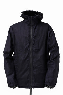 Load image into Gallery viewer, Y's BANG ON! No.117 REVERSIBLE COTTON DENIM & NYLON TWILL HOODED BLOUSON (NAVY) ※