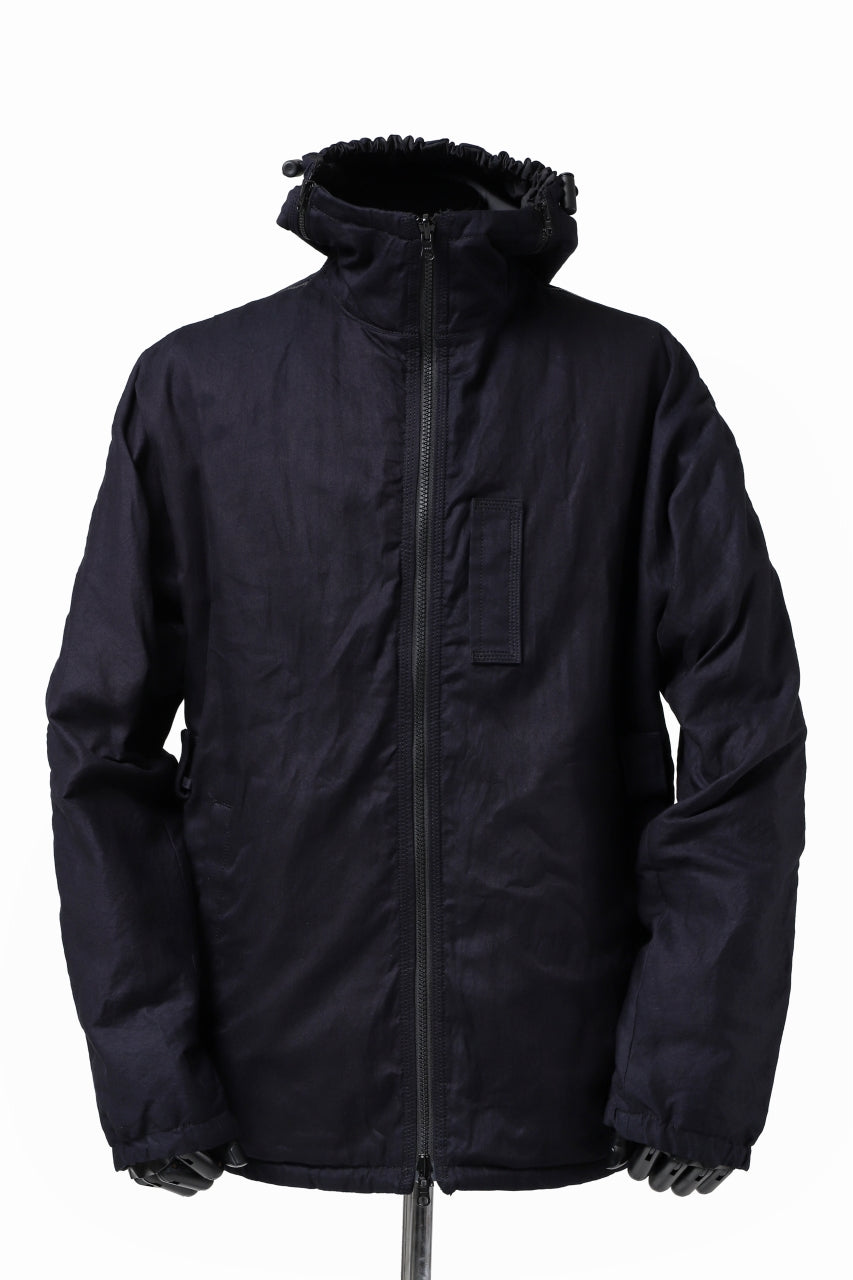 Load image into Gallery viewer, Y's BANG ON! No.117 REVERSIBLE COTTON DENIM & NYLON TWILL HOODED BLOUSON (NAVY) ※