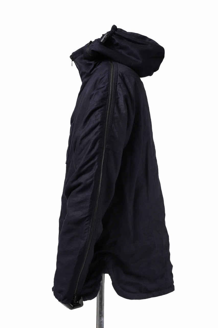 Load image into Gallery viewer, Y's BANG ON! No.117 REVERSIBLE COTTON DENIM & NYLON TWILL HOODED BLOUSON (NAVY) ※