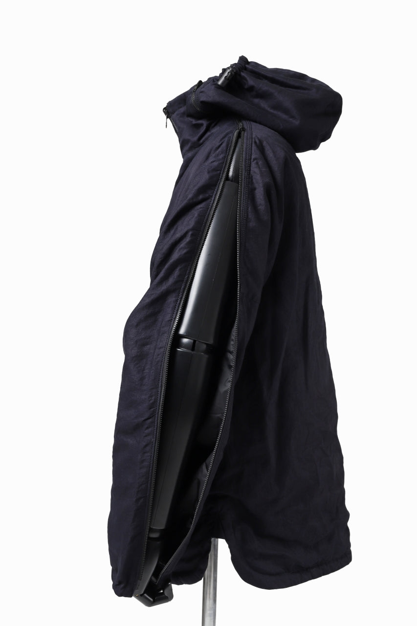 Load image into Gallery viewer, Y's BANG ON! No.117 REVERSIBLE COTTON DENIM & NYLON TWILL HOODED BLOUSON (NAVY) ※
