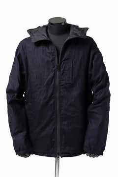 Load image into Gallery viewer, Y's BANG ON! No.117 REVERSIBLE COTTON DENIM & NYLON TWILL HOODED BLOUSON (NAVY) ※