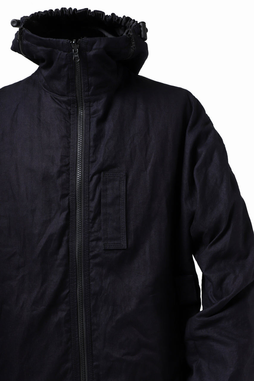 Load image into Gallery viewer, Y's BANG ON! No.117 REVERSIBLE COTTON DENIM & NYLON TWILL HOODED BLOUSON (NAVY) ※