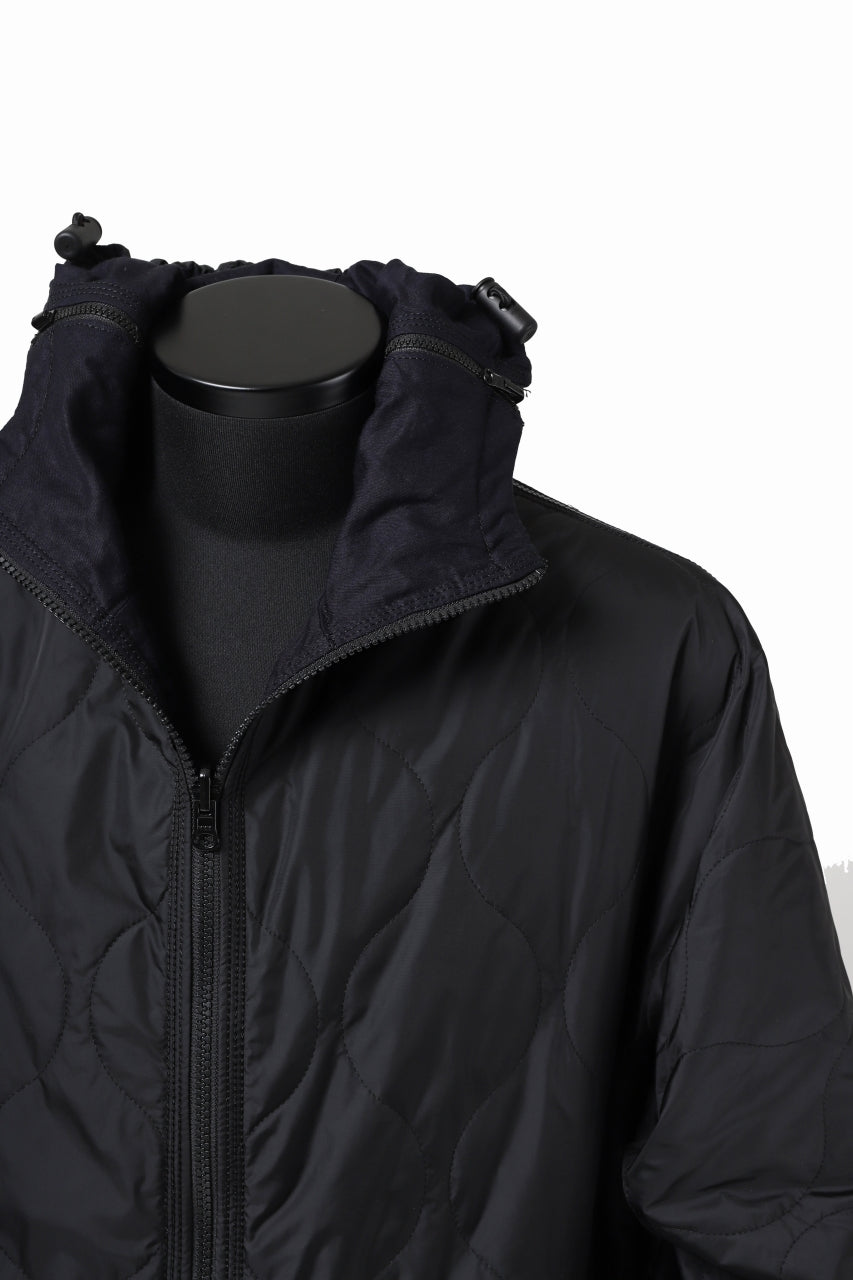 Load image into Gallery viewer, Y's BANG ON! No.117 REVERSIBLE COTTON DENIM & NYLON TWILL HOODED BLOUSON (NAVY) ※