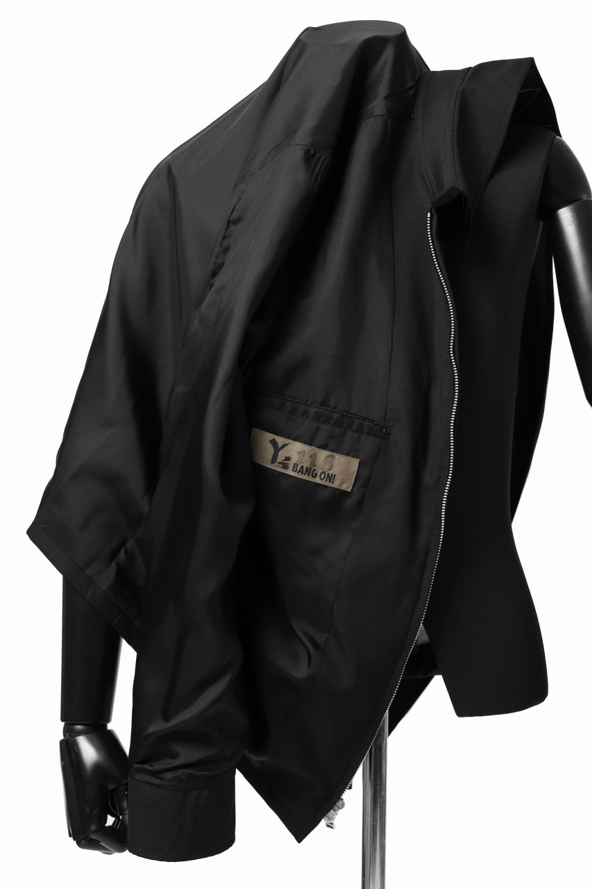 Y's BANG ON! No.118 WESTERN STYLE WOOL TROPICAL TOPPER BLOUSON (BLACK)