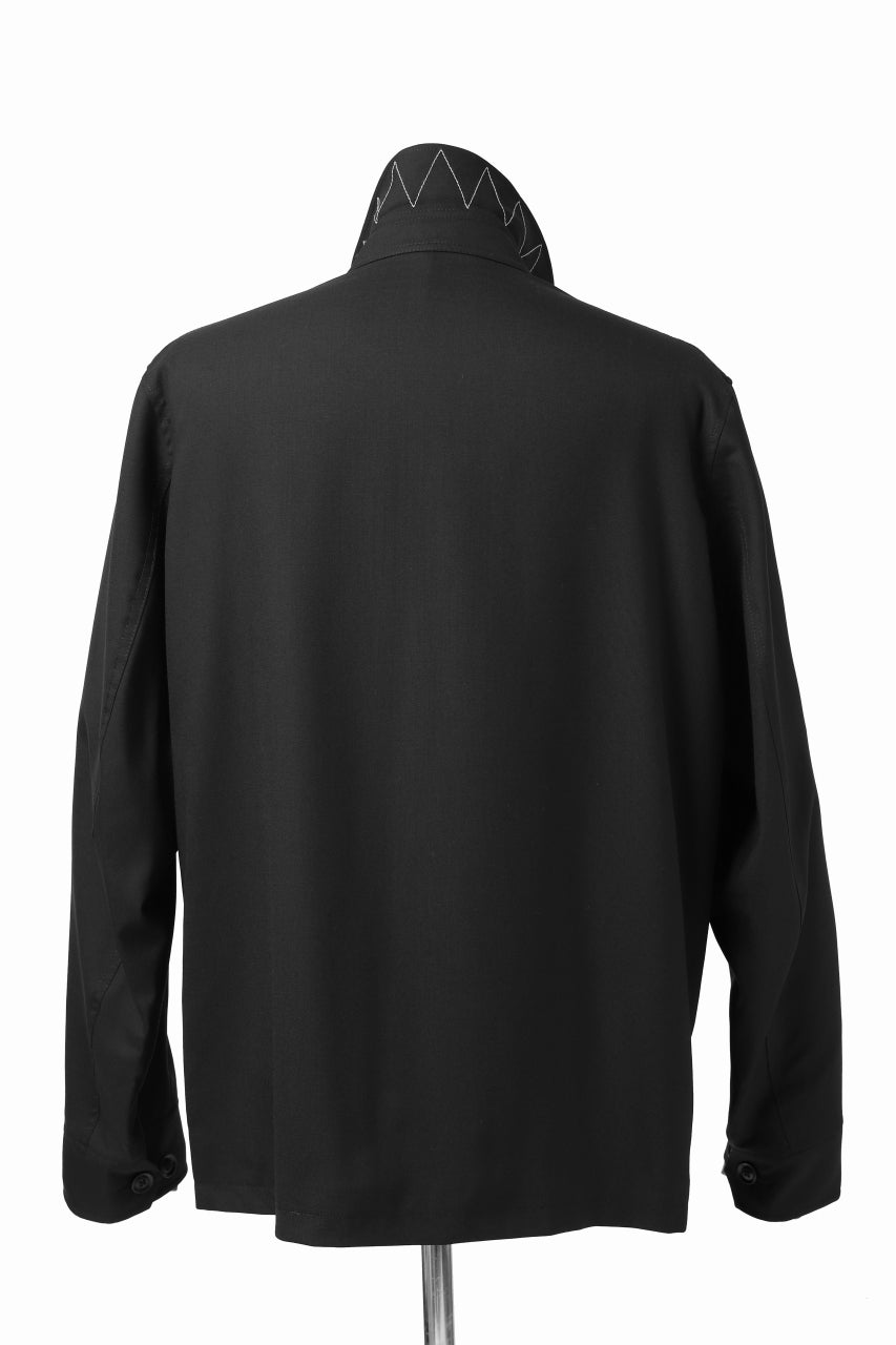Y's BANG ON! No.118 WESTERN STYLE WOOL TROPICAL TOPPER BLOUSON (BLACK)
