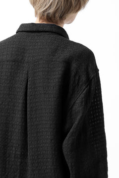 画像をギャラリービューアに読み込む, YUTA MATSUOKA plain shirt / dobby check (black)