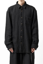 画像をギャラリービューアに読み込む, YUTA MATSUOKA plain shirt / dobby check (black)