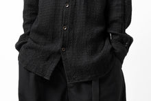 画像をギャラリービューアに読み込む, YUTA MATSUOKA plain shirt / dobby check (black)