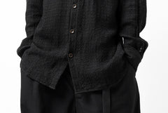 画像をギャラリービューアに読み込む, YUTA MATSUOKA plain shirt / dobby check (black)