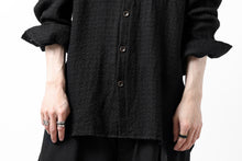 画像をギャラリービューアに読み込む, YUTA MATSUOKA plain shirt / dobby check (black)