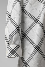 画像をギャラリービューアに読み込む, Y's BANG ON! No.143 HOLLOW COLLAR SHIRT / DIAGONAL PLAID (OFF WHITE)