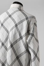 画像をギャラリービューアに読み込む, Y's BANG ON! No.143 HOLLOW COLLAR SHIRT / DIAGONAL PLAID (OFF WHITE)