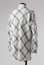 画像をギャラリービューアに読み込む, Y's BANG ON! No.143 HOLLOW COLLAR SHIRT / DIAGONAL PLAID (OFF WHITE)
