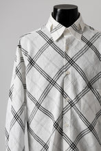 画像をギャラリービューアに読み込む, Y's BANG ON! No.143 HOLLOW COLLAR SHIRT / DIAGONAL PLAID (OFF WHITE)