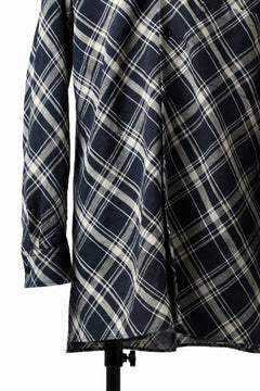 Load image into Gallery viewer, Y's BANG ON! No.144 BIAS CHECK LONG SHIRT (NAVY)