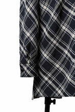 Load image into Gallery viewer, Y's BANG ON! No.144 BIAS CHECK LONG SHIRT (NAVY)