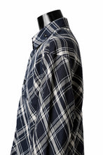 Load image into Gallery viewer, Y's BANG ON! No.144 BIAS CHECK LONG SHIRT (NAVY)