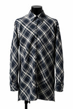 Load image into Gallery viewer, Y's BANG ON! No.144 BIAS CHECK LONG SHIRT (NAVY)