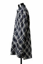 Load image into Gallery viewer, Y's BANG ON! No.144 BIAS CHECK LONG SHIRT (NAVY)