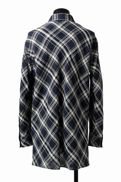 Load image into Gallery viewer, Y's BANG ON! No.144 BIAS CHECK LONG SHIRT (NAVY)