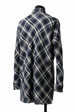 Load image into Gallery viewer, Y's BANG ON! No.144 BIAS CHECK LONG SHIRT (NAVY)