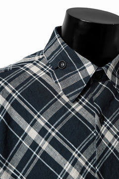 Load image into Gallery viewer, Y's BANG ON! No.144 BIAS CHECK LONG SHIRT (NAVY)