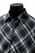 Load image into Gallery viewer, Y's BANG ON! No.144 BIAS CHECK LONG SHIRT (NAVY)