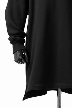 画像をギャラリービューアに読み込む, Y's HIGH-COLLAR HALF ZIP SWEAT SHIRT (BLACK)