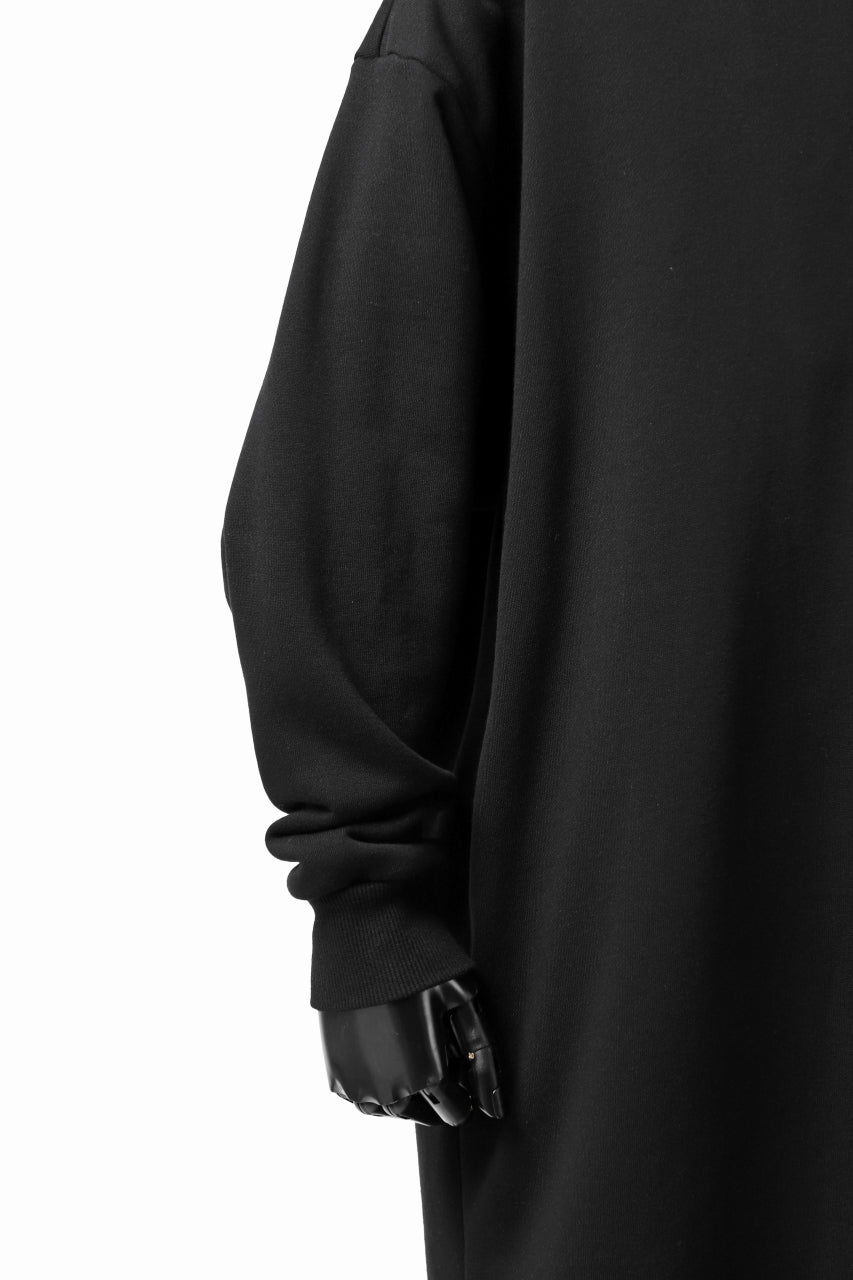 画像をギャラリービューアに読み込む, Y's HIGH-COLLAR HALF ZIP SWEAT SHIRT (BLACK)