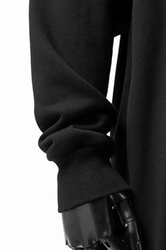 画像をギャラリービューアに読み込む, Y's HIGH-COLLAR HALF ZIP SWEAT SHIRT (BLACK)