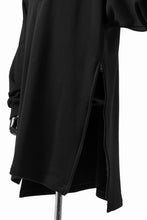 画像をギャラリービューアに読み込む, Y's HIGH-COLLAR HALF ZIP SWEAT SHIRT (BLACK)