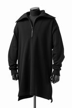 画像をギャラリービューアに読み込む, Y's HIGH-COLLAR HALF ZIP SWEAT SHIRT (BLACK)