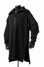 画像をギャラリービューアに読み込む, Y's HIGH-COLLAR HALF ZIP SWEAT SHIRT (BLACK)