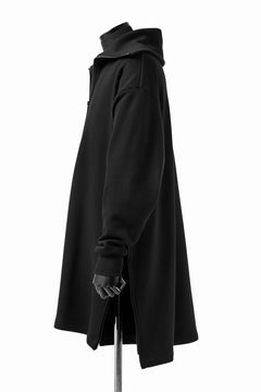 画像をギャラリービューアに読み込む, Y's HIGH-COLLAR HALF ZIP SWEAT SHIRT (BLACK)