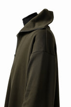 画像をギャラリービューアに読み込む, Y's HIGH-COLLAR HALF ZIP SWEAT SHIRT (KHAKI)