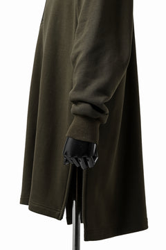 画像をギャラリービューアに読み込む, Y's HIGH-COLLAR HALF ZIP SWEAT SHIRT (KHAKI)