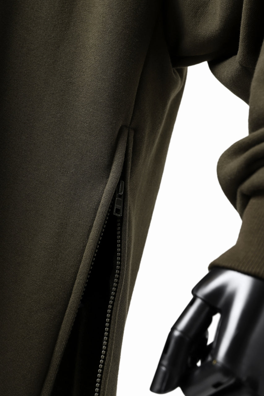 画像をギャラリービューアに読み込む, Y's HIGH-COLLAR HALF ZIP SWEAT SHIRT (KHAKI)